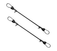 BESTonZON 2pcs Foldable Twin Stroller Connectors for Double Pushchairs, Adjustable Iron Pipe and Plastic Attachment Suitable for Toddler Twins Travel and Outings