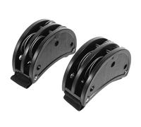 BESTonZON 2pcs Foot Tambourine Accessories Black Percussion Bell for Adults Tambourines Musical Instruments for Church Performance