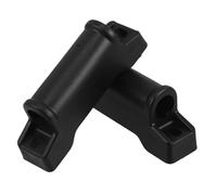 BESTonZON 2pcs Footrest Attachment Footrest Sliders Plastic Smooth Sliding Action Enhances Furniture Aesthetics Black Replacement Parts for Office and Home Furniture