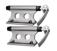 BESTonZON 2pcs Front Wheel Fork Fixer Quick Release Bicycles Fork Mount Rack Strong Bike Carrier Stand for and Titanium Color