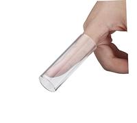 BESTonZON 2pcs Glass Guitar Slides 5.1cm Bottleneck Slides for Electric Guitars Sturdy Acrylic Finger Accessories for Musicians