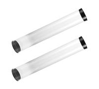 BESTonZON 2pcs Golf Ball Storage Tubes Plastic Holder with Caps for Gentle Ball Handling and Space Saving Design Size 26x4.5x4.5cm Portable for Golf Course