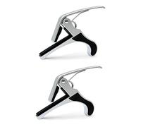 BESTonZON 2pcs Guitar Capo for Quick Tune Change Metal Acoustic Guitar Capo Easy to Use and Performance