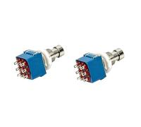 BESTonZON 2pcs Guitar Effects Pedal Metal True Bypass Lugs Boot Switch Footswitch Pedal Box for Electric Guitar