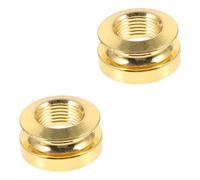 BESTonZON 2pcs Guitar End Pin Cap Thread Acoustic Strap Button Stylish Pickup Endpin Cap for Easy Installation Guitar Accessory for Enhanced Performance