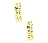 BESTonZON 2pcs Guitar Fretboard Sticker Dot Music Themes Reusable Fretboard Decals for Sticker Aesthetic