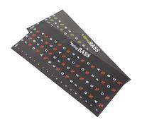 BESTonZON 2pcs Guitar Fretboard Sticker Fretboard Fluency Stickers Guitar Scale Assistant Fingerboard Inlay Note Decals for Learning Bright Colors Practical Design