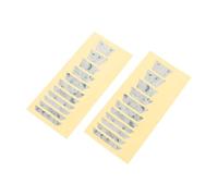 BESTonZON 2pcs Guitar Fretboard Stickers Inlay Practice Chord Learning Tool for Acoustic Electric Bass Guitars