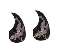 BESTonZON 2pcs Guitar Guard Plate Pickguard Material Stick Sticker for Fretboard Protection Acoustic Guitar Pickguard