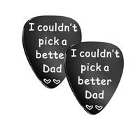 BESTonZON 2pcs Guitar Pick Papa Guitar Plectrum Pick Picks Musical X Small Guitar Accessories Thumb Pick Metal Plectrum Black Stainless Steel