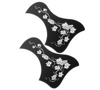 BESTonZON 2pcs Guitar Pickguard for Acoustic Guitar Silver Pvc Material Preventing Scratches Impact Protection for Scenario