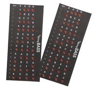 BESTonZON 2pcs Guitar Scale Stickers for Fretboard Learning Easy to Install Removable Note Map Decals for Beginners Guitar Practicing Decals for Quick Mastery of Notes