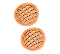 BESTonZON 2pcs Guitar Soundhole Cover Block for Acoustic Guitars Reduces Feedback Easy to Install Lightweight Wooden Accessory Carved Design Essential for Live and Practice