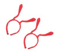 BESTonZON 2pcs Halloween Party Antenna Headbands Cute Bee Bug Hair Accessories for Adults Cosplay Costume Delicate Red Insect Headband for School Plays and Special Occasions