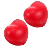 BESTonZON 2pcs Hand Exercise Balls: Heart Shaped Grip Trainer - Heart Shaped Massage Sphere For Palm Finger Wrist Strength Training Portable Hand Therapy Tool
