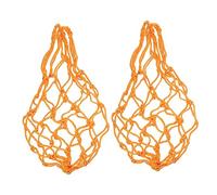 BESTonZON 2pcs Hanging Chicken Vegetable Net Bag Durable Feeding Tool for Chickens Hens Birds for Fresh Fruits Veggies Cabbage Feeder Easy to Clean Enrichment Accessory