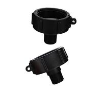 BESTonZON 2pcs IBC Tank Adapter Connectors Coarse Thread Male Fittings with Gasket Seal Leak Water Tote Tanks Compatible with Garden Hoses and Valves