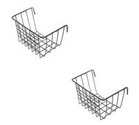 BESTonZON 2pcs Iron Rabbit Feeder Rack Durable Metal Hay Holder for Rabbits Guinea Pigs Open Top Hanging Basket for Easy Access to Grass Hay for Pets