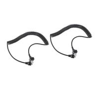 BESTonZON 2pcs Kmc30 Hand Microphone Cable Hand Held Radios Cord for Car Speaker Replacement Microphone Cable Hand Radio Part Speakers Spring Coil Microphone Wire Accessories Handheld Rubber