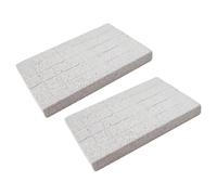 BESTonZON 2pcs Lava Grinding Stone for Rabbit Guinea Pig Hedgehog Pet Foot Pad Chew Toy for Nail Filing Teeth Trimming Small Animal Cage Toy