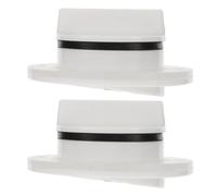 BESTonZON 2pcs Marine Yacht Drain Valve Boat Water Outlet Plug White Deck Scupper Drain Plug for Fish Hold and Floor Water Drainage