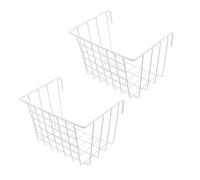 BESTonZON 2pcs Metal Frame Hay Feeder for Guinea Pigs and Rabbits Heavy Duty Wall Mounted Rack Compact Hanging Basket for Small Pet Cage Feeding and Chewing Support