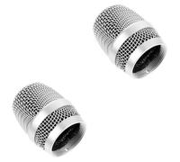 BESTonZON 2pcs Metal Mic Ball Head Professional Metal Mic Replacement Head Compatible for Bayer for Ktv Supplies and Home Studio Use