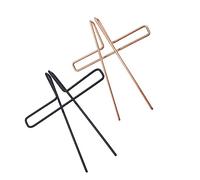 BESTonZON 2pcs Metal Music Note Clips Sheet Music Holder Clamp for Piano Stand Rose Gold and Black and Performers