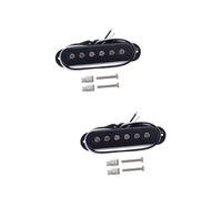 BESTonZON 2pcs Metal Single Coil Pickup Neck Rail Single Humbucker for Electric Guitar Musical Instruments Guitar Parts
