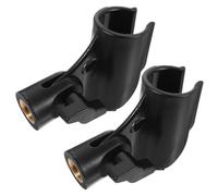 BESTonZON 2pcs Microphone Arm Desk Mount Clamp Plastic Mic Clip Holders Easy Install