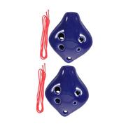 BESTonZON 2pcs Mini Ceramic Ocarina C Key Musical Instrument for Beginners Small Ocarina for Boys and Girls Portable Fun for Learning Music