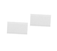 BESTonZON 2pcs Miniature Dollhouse Wall Paneling Raised Wainscot Trim Decorative Wall Skirts for Cozy DIY Cottage Building Furniture Accessories