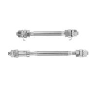 BESTonZON 2Pcs Mountain Bike Front and Rear Axle Kit Solid Steel Quick Release Wheel Skewers Replacement Hub Shafts for Bicycle Wheel Repair and Maintenance