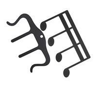 BESTonZON 2pcs Music Page Holder Clip Metal Music Book Clip Sheet Stand Note Clamp Portable for
