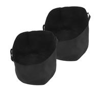 BESTonZON 2Pcs Non Woven Fabric Plant Growing Bags Thickened Ventilated Planters for Flowers Vegetables and Saplings Excellent Drainage Root Structure Enhancement