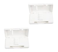 BESTonZON 2pcs Oboe Reed Case Slot Storage Box Durable Reed Holder for Oboe Accessories Compact Lightweight Design Protects against Warping Cracking The Go