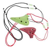 BESTonZON 2pcs Ocarina Portable Creative Beginner Wind Instrument for Boy Girl Learning Music