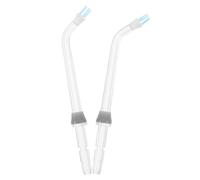 BESTonZON 2pcs Oral Irrigator Replacement Tips for Water Flosser, Acrylic Nozzles with Adjustable Care and Advanced Plaque Removal, Suitable for Braces and Implants, for Travel and DIY Oral