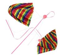 BESTonZON 2pcs Outdoor Parachute for Hand Throw Flying Parachutes for Family Fun Lightweight Design for Scientific Experiments and