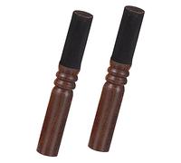 BESTonZON 2pcs Peach Wood Grinding Rod Buddha Sound Bowl Mallets Singing Bowl Accessories Nepalese Meditation Stick Wood Striker