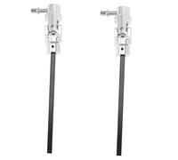 BESTonZON 2pcs Pedal Hammer Connecting Rod Replacement Pedal Link Bar Drum Kit Pedal Linkage Drum Kit Pedals Link Bar Drum Accessory Drum Tool Drum Kit Link Bar Metal Silver
