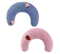 BESTonZON 2pcs Pet U-shaped Pillow for Sleeping Soft Cat Neck Pillow Calming Cat Cushion Toy Kawaii Toy Design for Indoor Cuddle Cushion