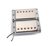 BESTonZON 2pcs Pickup Set Guitar Sealed Alnico Humbucker Pickups Single Coil Cover for Style Electric Guitar Mounting Screws