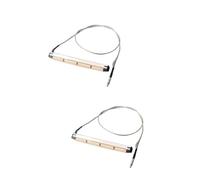 BESTonZON 2pcs Piezo Pickup for Acoustic Bass Bass Strings Music Instrument Accessories