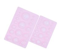 BESTonZON 2pcs Pink Half Sphere Clay Molds Set for DIY Crafts Pottery Clay Taker Tools with Small and Large Sizes Flower Petals Making Accessories for Handmade Ceramics