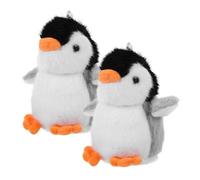BESTonZON 2pcs Plush Penguin Keychain Cute Stuffed Animal Hanging Charm for Bags Adorable Penguin Key Ornament for Friends and Family for Collectors