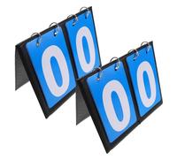 BESTonZON 2pcs Portable Flip Scoreboard for Basketball and Multi Sport Use Dual Sided Durable Flip Score Keeper with Quick Update Mechanism Lightweight for Indoor Outdoor Games