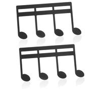 BESTonZON 2pcs Portable Metal Music Book Clip Shaped Music Page Holder for Sheet Book Practical Memo Clip for Reading