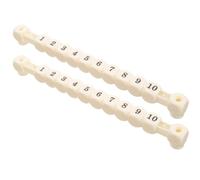 BESTonZON 2pcs Portable Table Soccer Score Counters, Multi-Functional Foosball Scorekeeper Bars Grid Design, White Mini Scoring Markers for ’s Desktop Football and Table Game Supplies