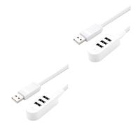 BESTonZON 2pcs Powered Usb Hub Hub Charger Converter for Multi-port Extension Line